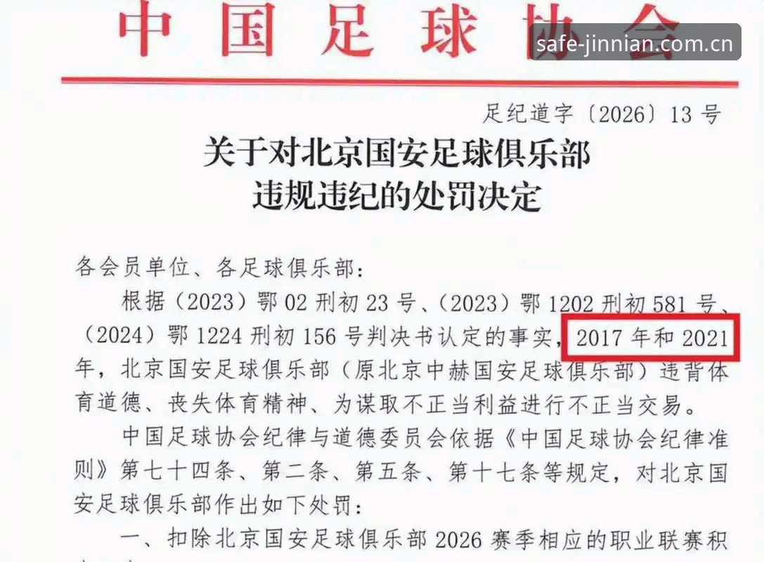 足球反腐风暴中的终身禁足 vs 五年禁赛——金年会体育带你深度解析足协第三批禁足名单